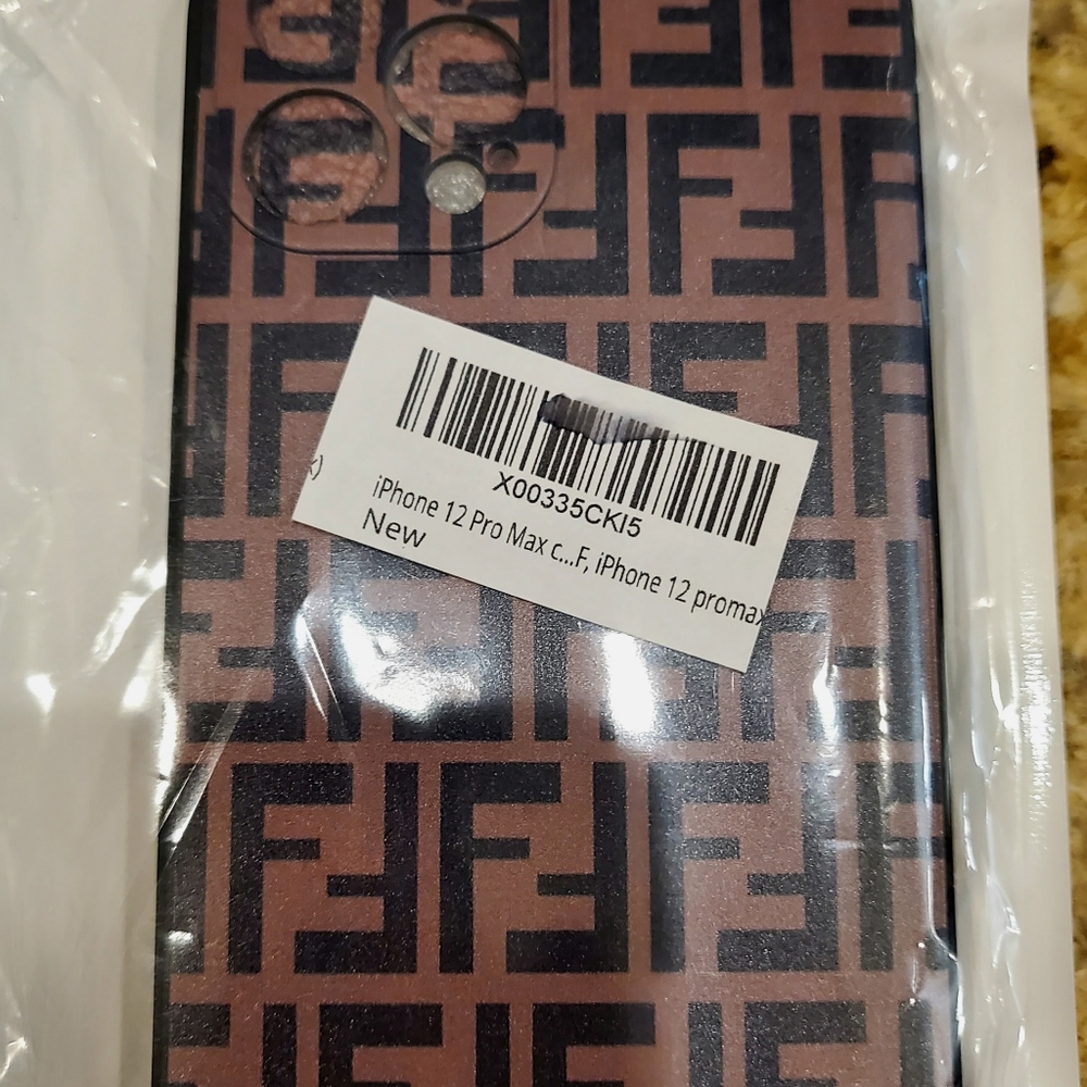 Fendi pro Max iPhone 12 phone case, brand new.